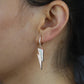 Lightning Bolt Earring- Rose Gold