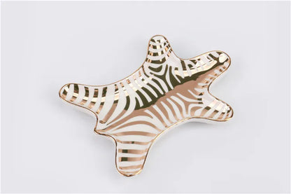 Ceramic Zebra Jewelry Dish