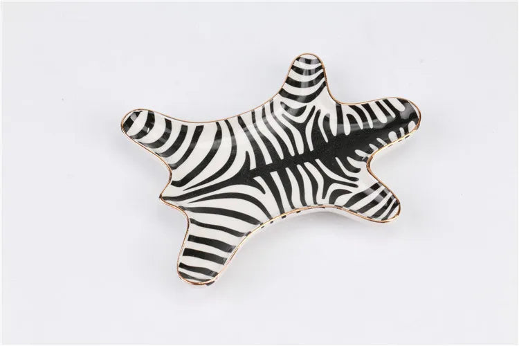 Ceramic Zebra Jewelry Dish