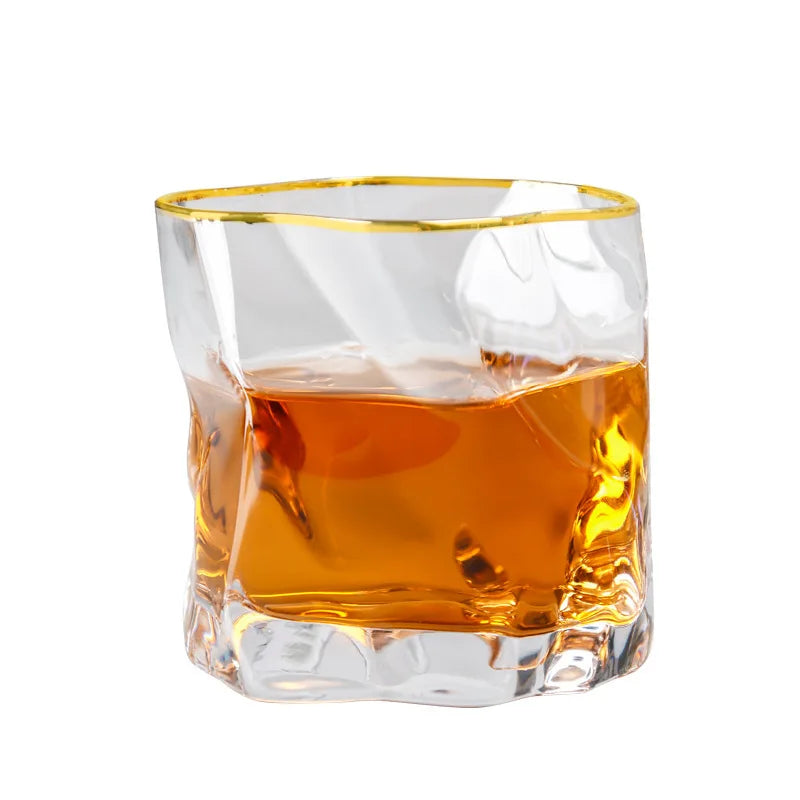 Irregular Twisted Whiskey Glass