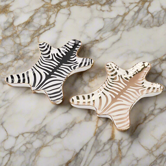 Ceramic Zebra Jewelry Dish