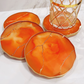 Valencia Orange & Gold Vein Coasters