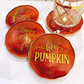 Fall Coaster Set- Autumn Orange