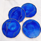 Cobalt Blue & Gold Vein Coasters