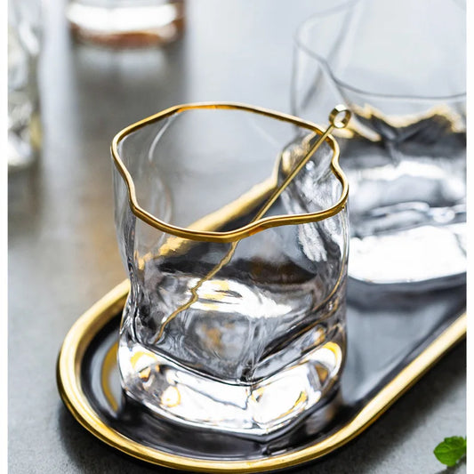 Irregular Twisted Whiskey Glass